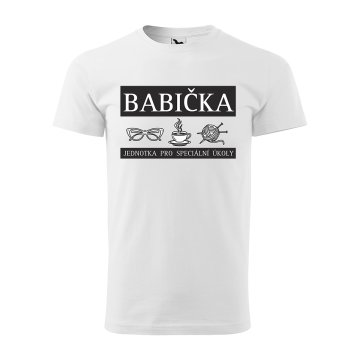 Tričko s potiskem Babička - Jednotka pro speciální úkoly