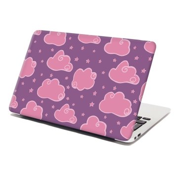 Samolepka na notebook Růžové obláčky