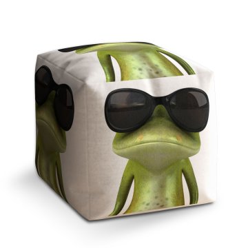 Taburet Cube Žába v brýlích: 40x40x40 cm