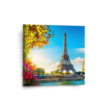 Obraz Paříž Eifellova věž Flowers