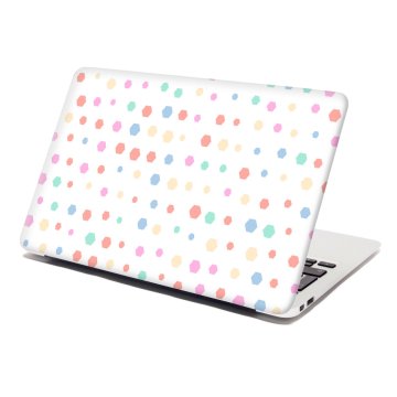 Samolepka na notebook Různě barevné puntíky