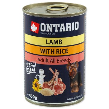 Konzerva Ontario Lamb, Rice, Sunflower Oil 400g
