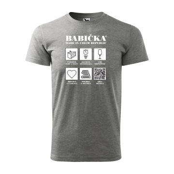Tričko s potiskem Babička - Made in Czech Republic