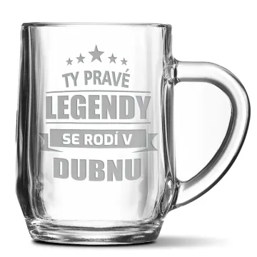 Půllitr Ty pravé legendy se rodí v dubnu: 0,5