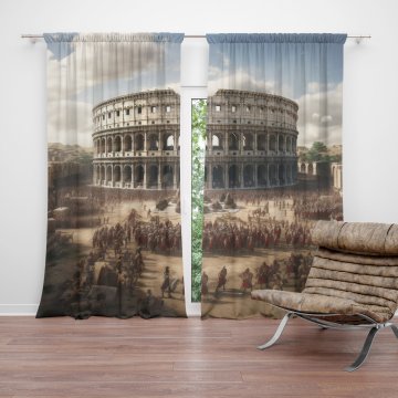 Závěs Řím Koloseum Legie: 2ks 140x250cm
