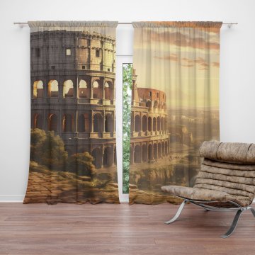 Závěs Řím Koloseum Historic: 2ks 140x250cm
