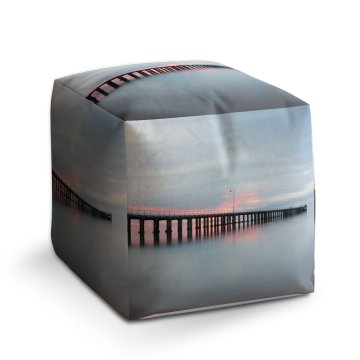 Taburet Cube Molo s červánky: 40x40x40 cm