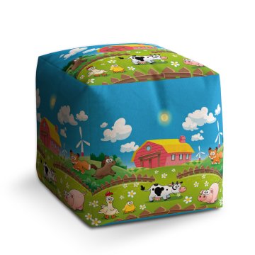 Taburet Cube Farma: 40x40x40 cm
