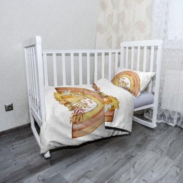 Dětské povlečení do postýlky Podzimní duha