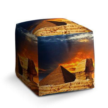 Taburet Cube Pyramidy: 40x40x40 cm