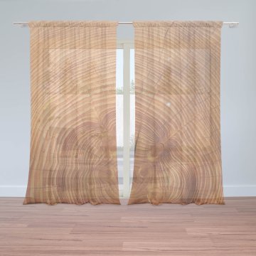 Záclony Dřevo 2: 2ks 150x250cm