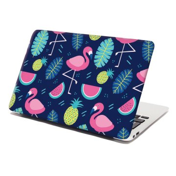 Samolepka na notebook Růžoví plameňáci
