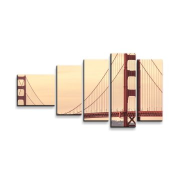 Obraz - 5-dílný Golden Gate 2