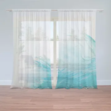 Záclony Abstraktní barvy: 2ks 150x250cm