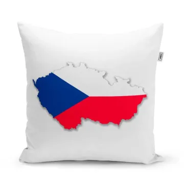 Polštář Česká vlajka - Společně za vítězstvím: 40x40 cm