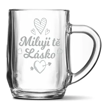 Půllitr Miluji tě, lásko: 0,5