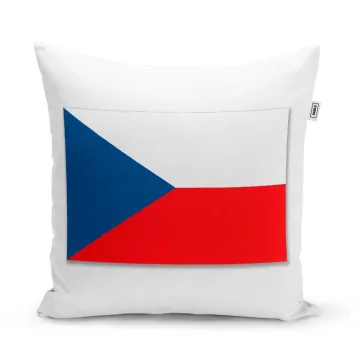 Polštář Česká vlajka - Český fanoušek: 40x40 cm