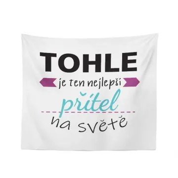 Deka Tohle je ten nejlepší přítel na světě: 150x120 cm