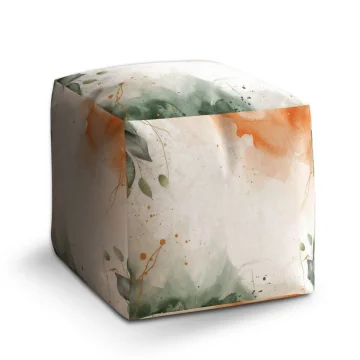 Taburet Cube Lesní mlha