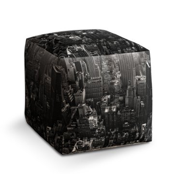 Taburet Cube Mrakodrapy 3: 40x40x40 cm