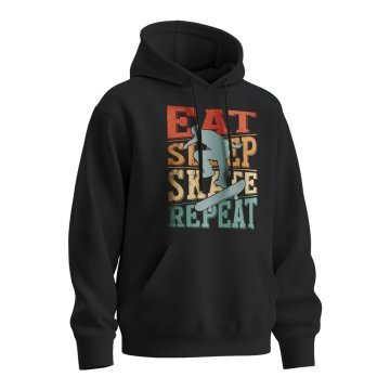 Mikina s potiskem EAT SLEEP SKATE REPEAT