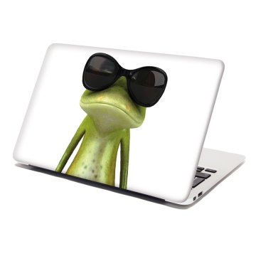 Samolepka na notebook Žába v brýlích