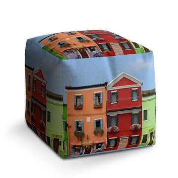 Taburet Cube Domky: 40x40x40 cm