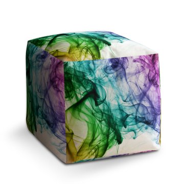 Taburet Cube Barevný efekt: 40x40x40 cm