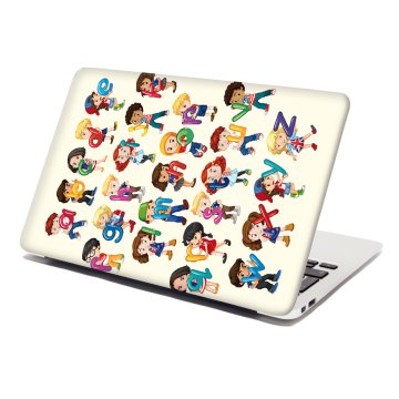 Samolepka na notebook Abeceda