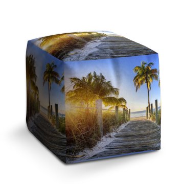 Taburet Cube Cestička na pláž: 40x40x40 cm