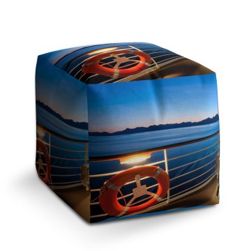 Taburet Cube Pohled z lodě: 40x40x40 cm