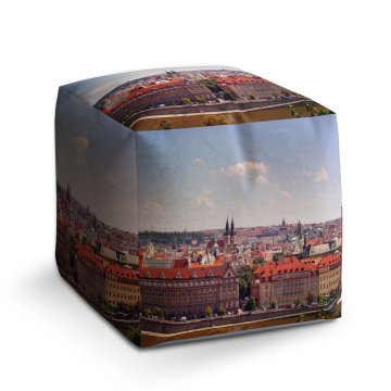 Taburet Cube Praha: 40x40x40 cm