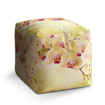 Taburet Cube Orchidej 2: 40x40x40 cm