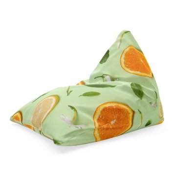 Sedací vak Triangl Citrus a květ: 120 x 100 x…
