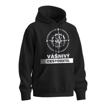 Mikina s potiskem Vášnivý cestovatel