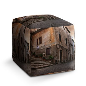 Taburet Cube Starý dům 2: 40x40x40 cm