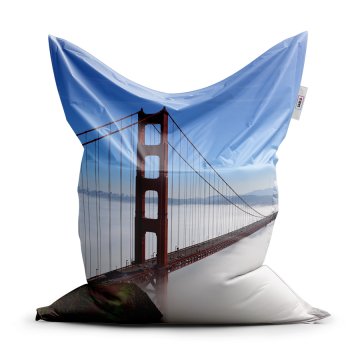 Sedací vak Classic Golden Gate v mlze