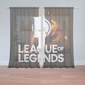 Záclony League of Legends Abstract: 2ks 150x250cm