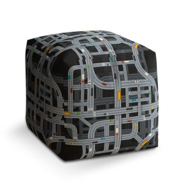 Taburet Cube Dětská autodráha: 40x40x40 cm