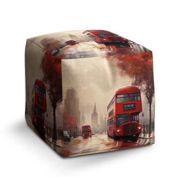 Taburet Cube Londýn Double-decker 1: 40x40x40 cm