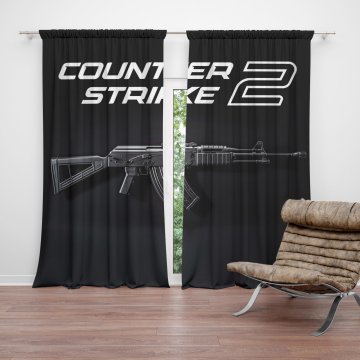 Závěs Counter Strike 2 AK: 2ks 140x250cm