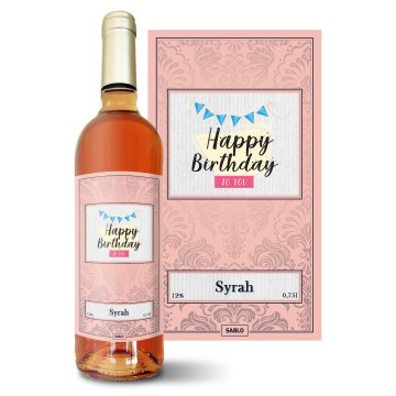 Růžové víno Happy Birthday to you : 0,75 l 