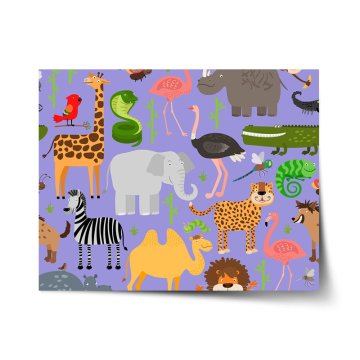 Plakát Animované safari