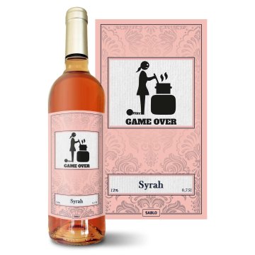 Růžové víno Game over 2: 0,75 l 