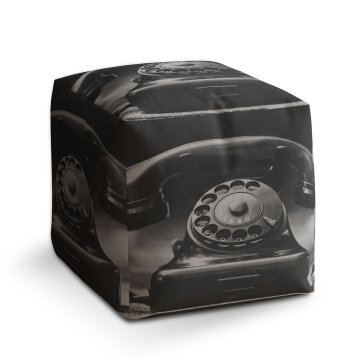 Taburet Cube Starý telefon: 40x40x40 cm
