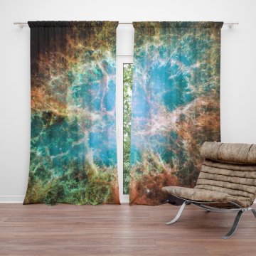 Závěs Vesmírná abstrakce: 2ks 140x250cm