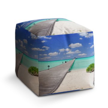 Taburet Cube Molo na pláži: 40x40x40 cm