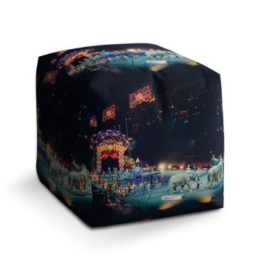Taburet Cube Cirkus: 40x40x40 cm