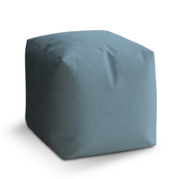 Taburet Cube Šedě modrá: 40x40x40 cm