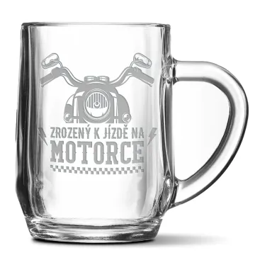 Půllitr Zrozený k jízdě na motorce: 0,5